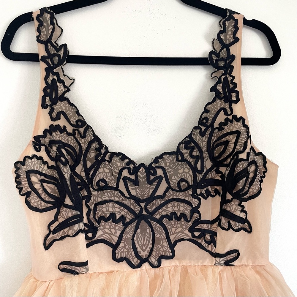 Anthropologie Maeve Sleeveless V-Neck Lace Fit And Flare Mini Dress Size 6 NWT - Picture 9 of 15